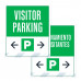 Visitor Parking Double Arrows, 36"x42"