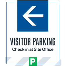 Visitor Parking Left Arrow, 36"x42"