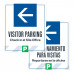 Visitor Parking Left Arrow, 36"x42"