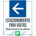 Visitor Parking Left Arrow, 36"x42"