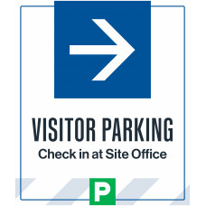 Visitor Parking Right Arrow, 36"x42"