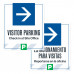 Visitor Parking Right Arrow, 36"x42"