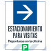Visitor Parking Right Arrow, 36"x42"