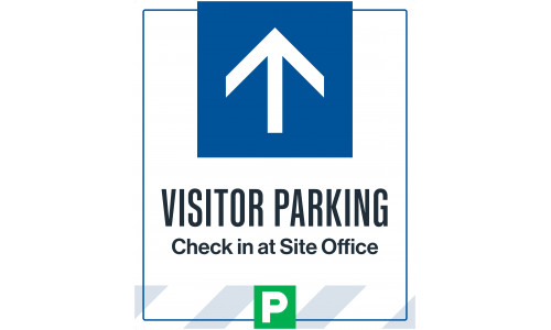 Visitor Parking Straight Arrow, 36"x42"