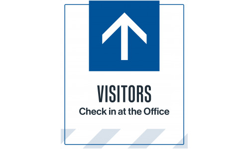 Visitors Check In Straight Arrow, 36"x42" Visitors Check In Straight Arrow, 36"x42"