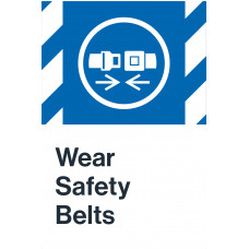 Wear Safety Belts, 24"x36"