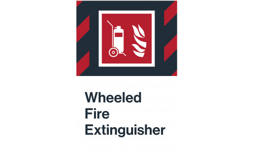 Wheeled Fire Extinguisher, 24"x36"