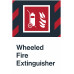 Wheeled Fire Extinguisher, 24"x36"