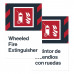 Wheeled Fire Extinguisher, 24"x36"