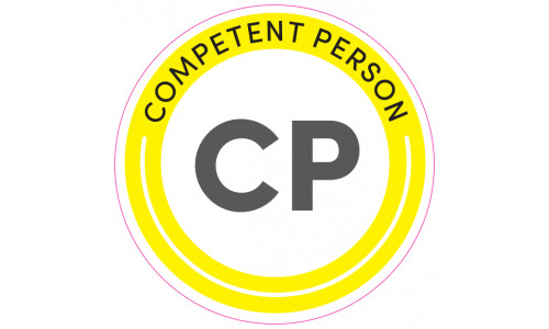 Competent Person Sticker (2" circle)